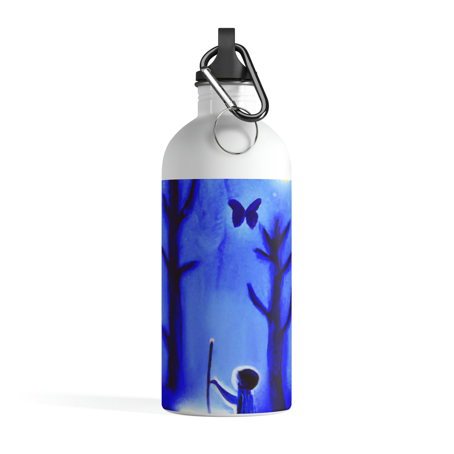 "A Journey Through the Moonlit Forest" - The Alien Stainless Steel Water Bottle