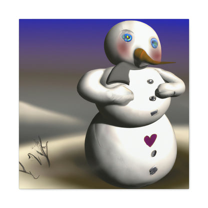 "Chilly But Hopeful: The Snowman's Quest For A Hug" - The Alien Canva