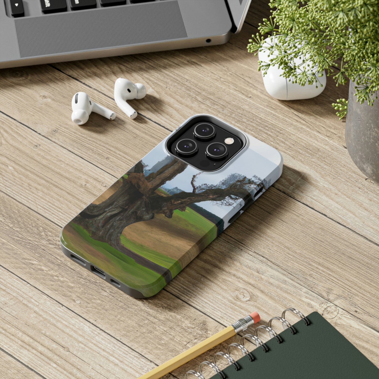 "A Shadow in the Meadow: The Last Standing Tree" - The Alien Tough Phone Cases