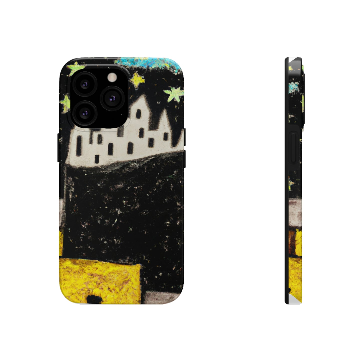 "Oasis cósmico: un viaje a una ciudad flotante en medio del mar de estrellas" - The Alien Tough Phone Cases