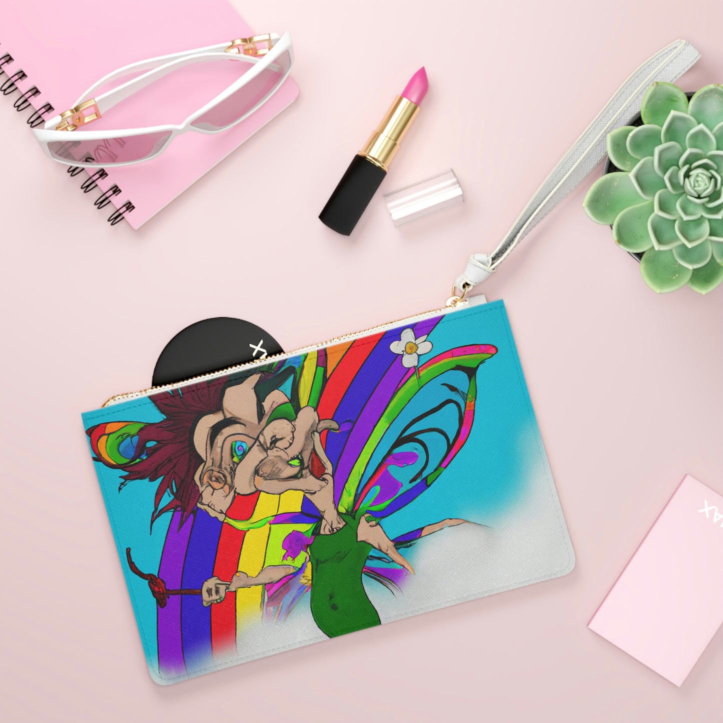 Rainbow Mischief Fairy - The Alien Clutch Bag