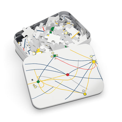 "Exploring the Dynamic Topology: Artful Visualization of a Network Structure." - The Alien Jigsaw Puzzle