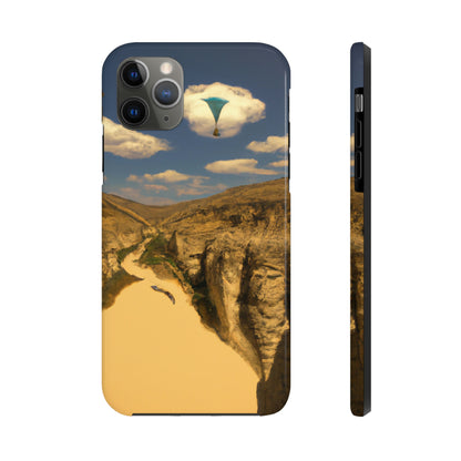 "Feline Flight Over the Grand Gulch" - Die Alien Tough Phone Cases