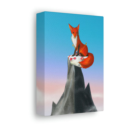 Der Fuchs, der auf dem Berg gipfelt - The Alien Canva