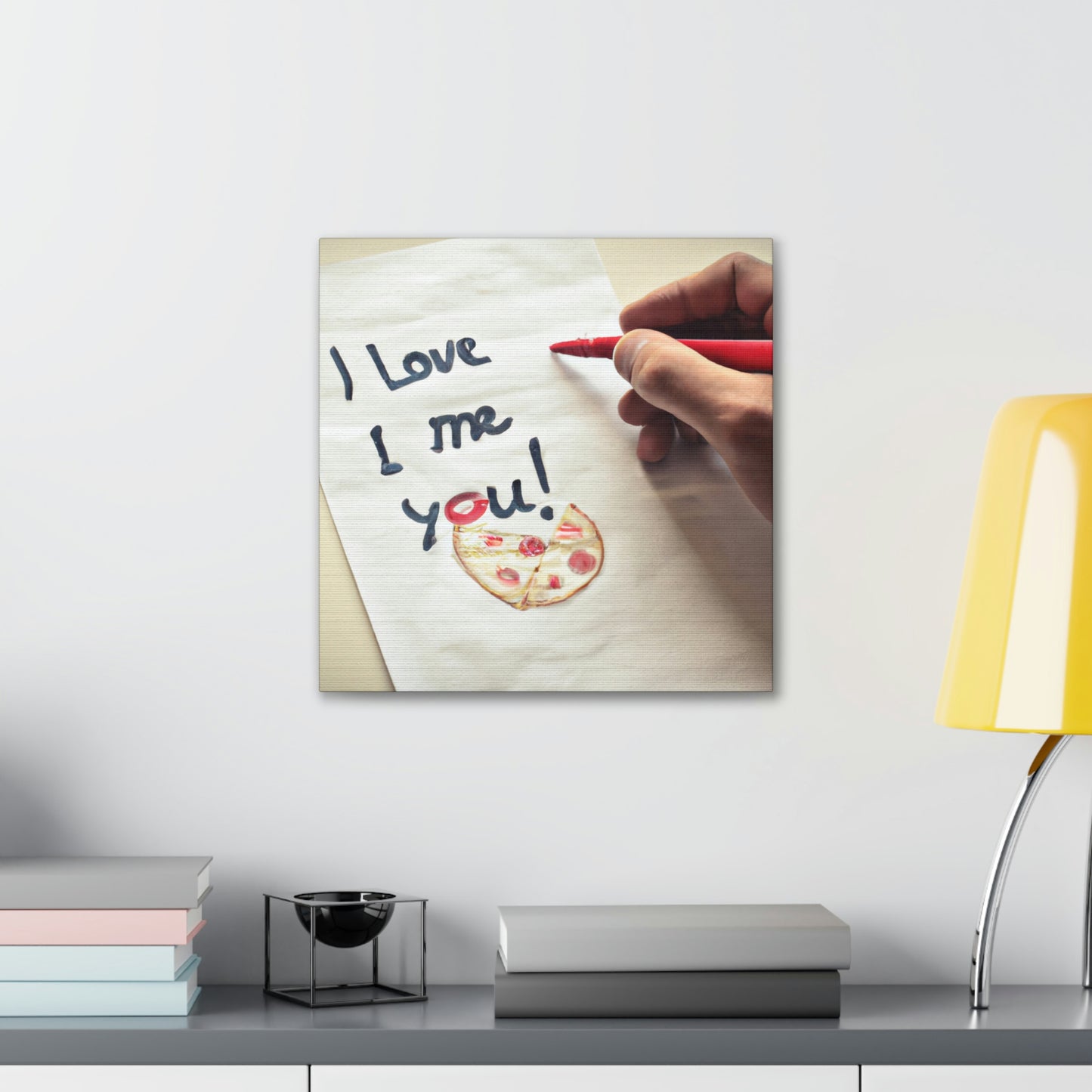 "A Pizza-Loving Love Letter" - The Alien Canva