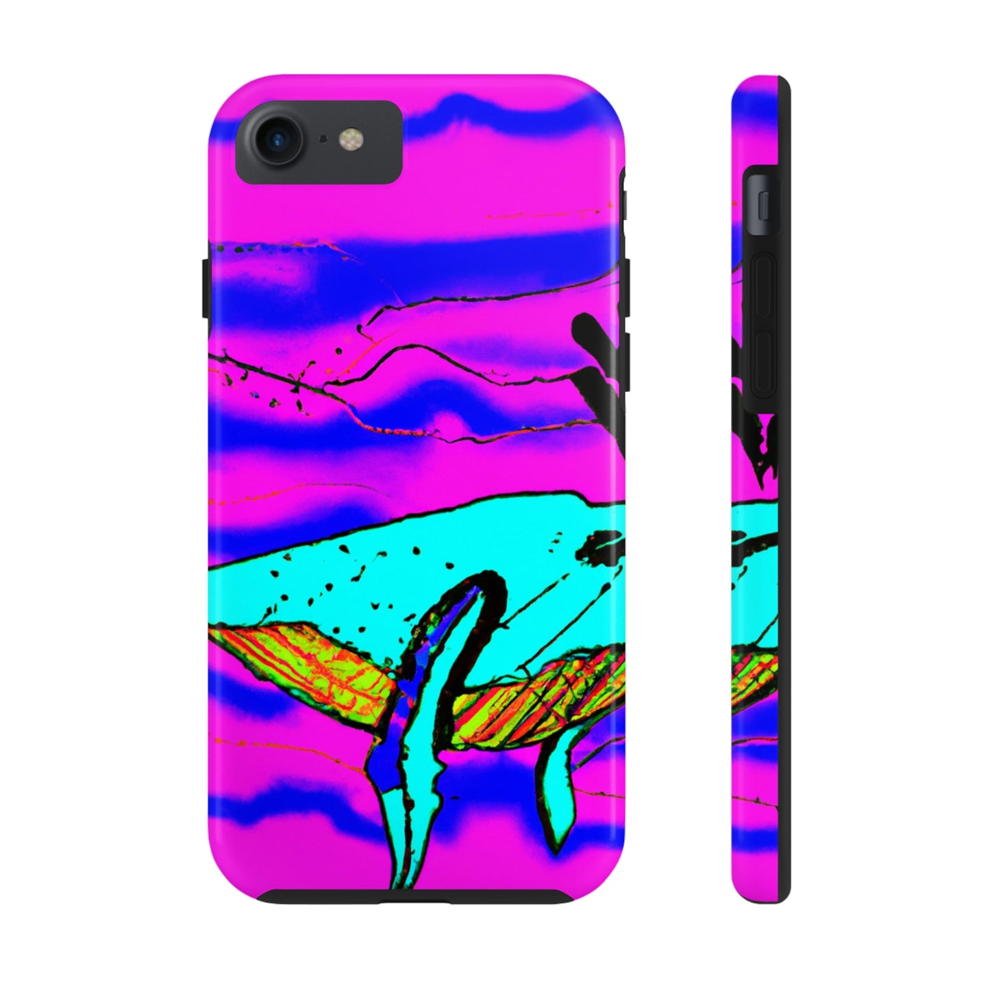 "Glow of the Neon Sea" - The Alien Tough Phone Cases