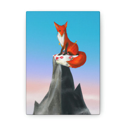 Der Fuchs, der auf dem Berg gipfelt - The Alien Canva