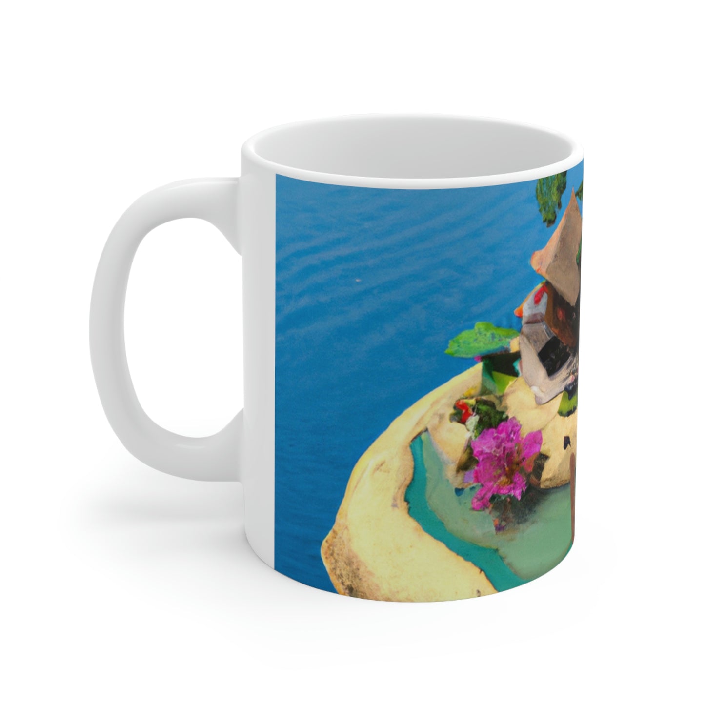 "Island Paradise in the Sky" - The Alien Ceramic Mug 11 oz