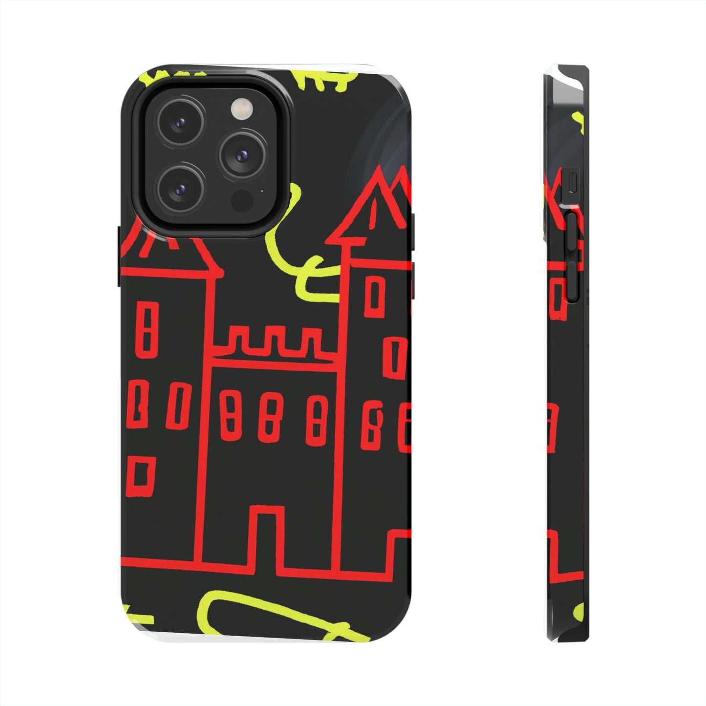 "Una sombra embrujada: Los oscuros secretos del viejo castillo en una noche sombría" - The Alien Tough Phone Cases