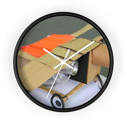 "Building a Better Flyer: Crafting a Recycled Flying Machine" - Die Alien-Wanduhr