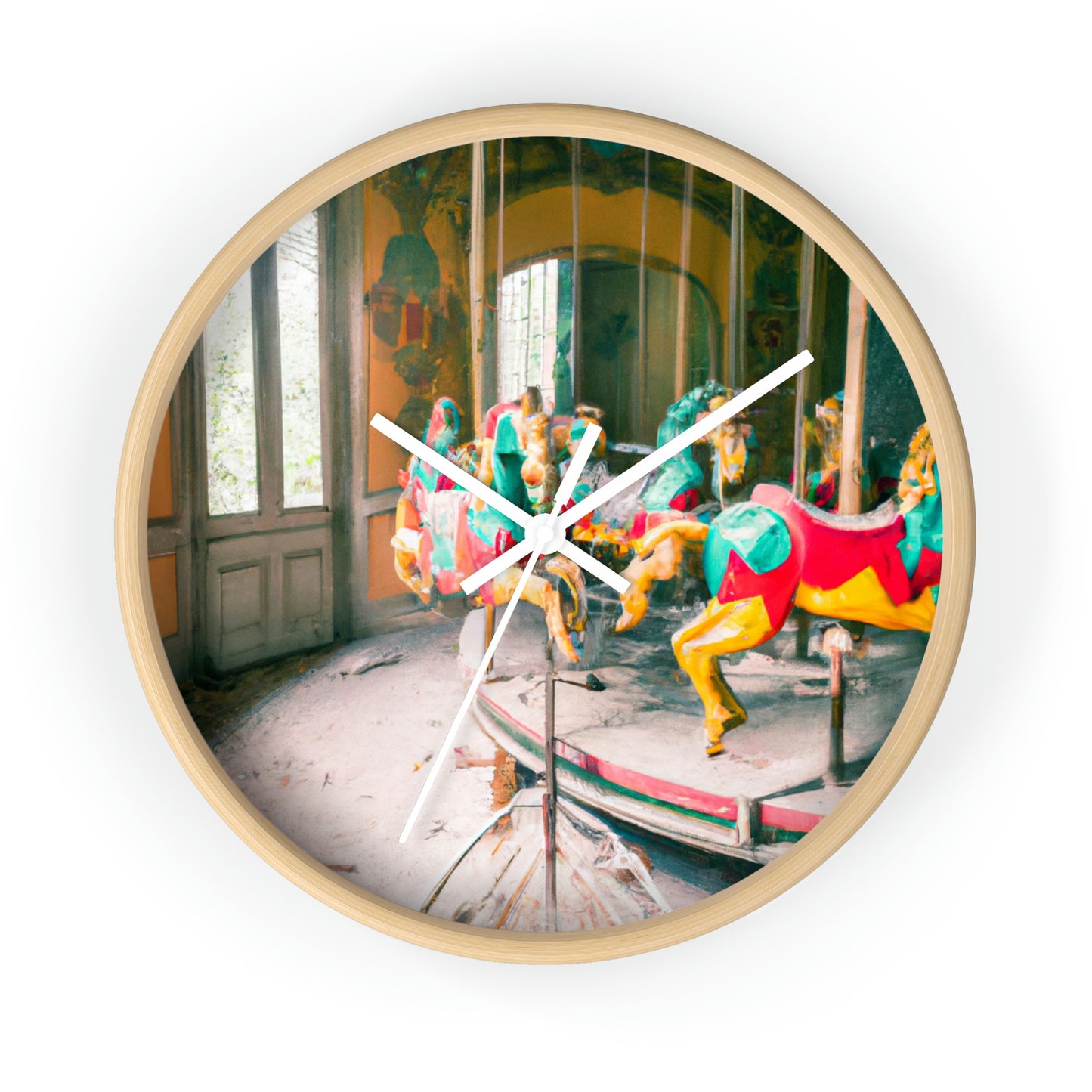 "The Carousel in the Haunted Mansion" - The Alien Wall Clock