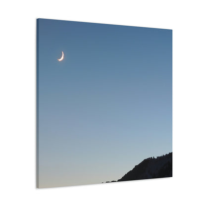 The Crescent Moon in Winter's Shadow - The Alien Canva