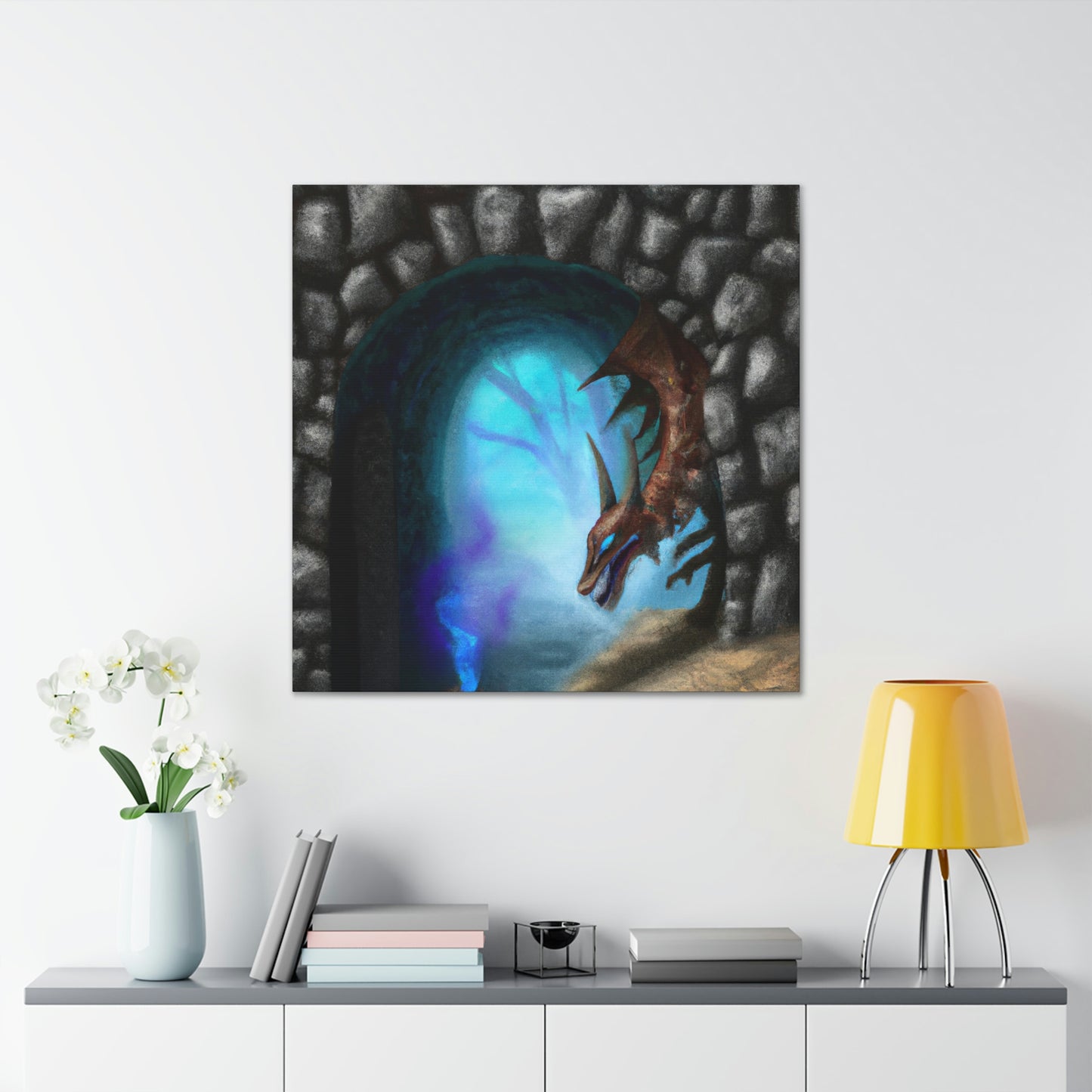 "The Dragon and the Forbidden Portal" - The Alien Canva