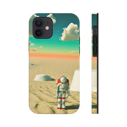 "Un astronauta extraviado: solo en un planeta abandonado" - The Alien Tough Phone Cases