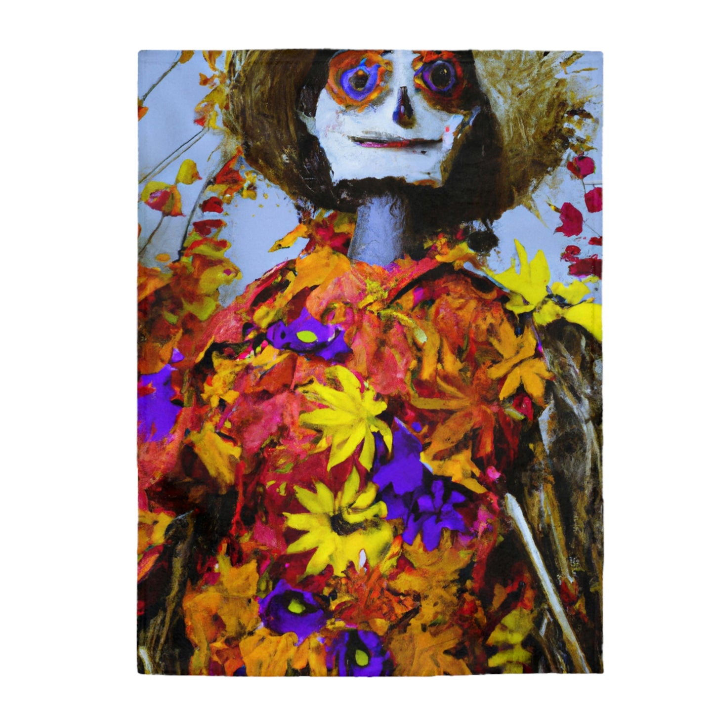 "Autumn Scarecrow Blues" - The Alien Velveteen Plush Blanket