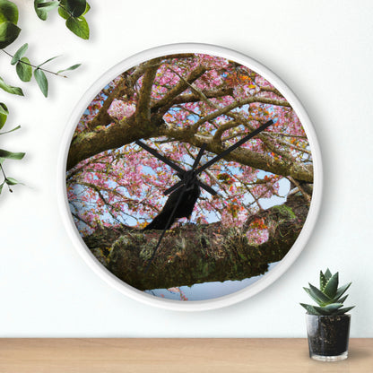 "A Blossoming Reflection" - The Alien Wall Clock