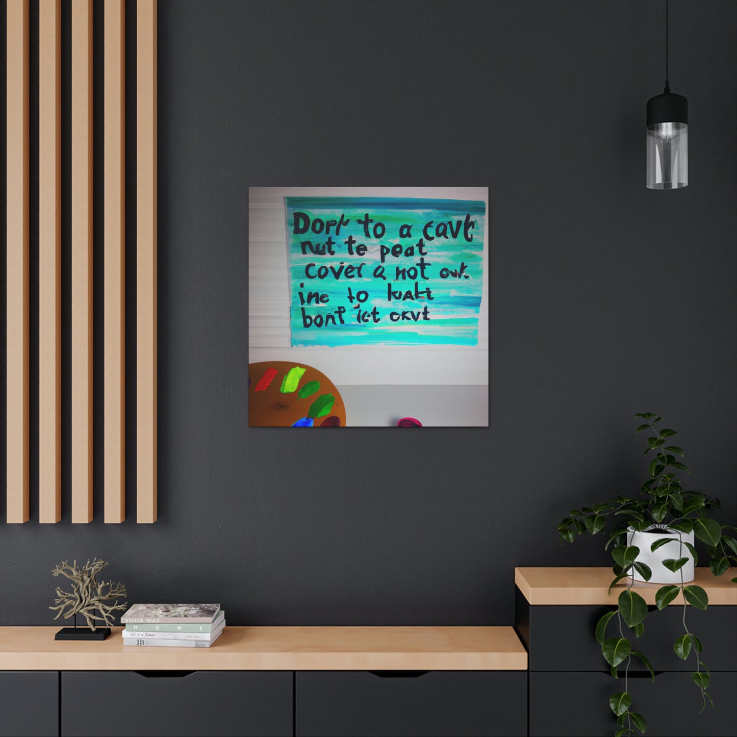 Paint the Words: An Artist's Quote Inspired Creation - Canvas