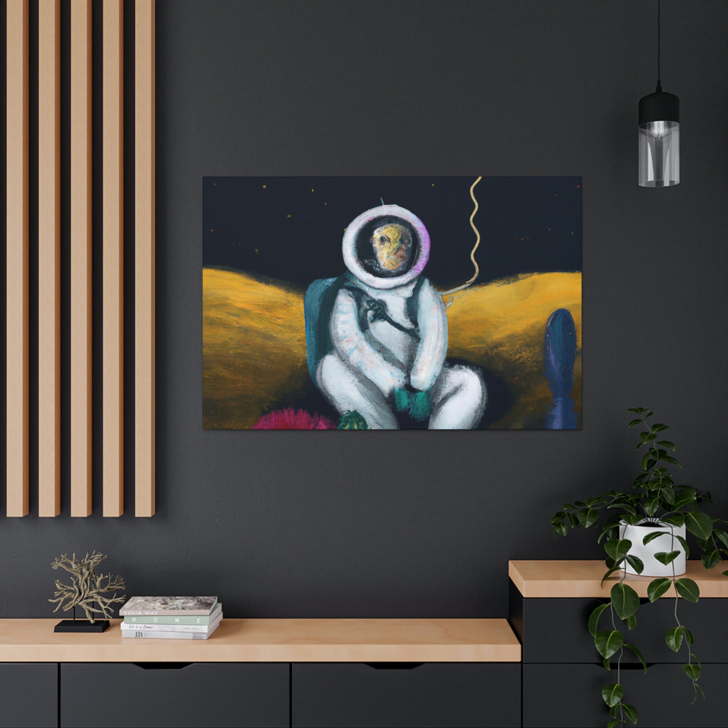 "Solo en la oscuridad: la supervivencia de un astronauta solitario" - The Alien Canva