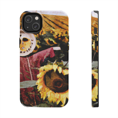 "Centinela solitaria del campo de girasoles" - Las fundas para teléfonos Alien Tough