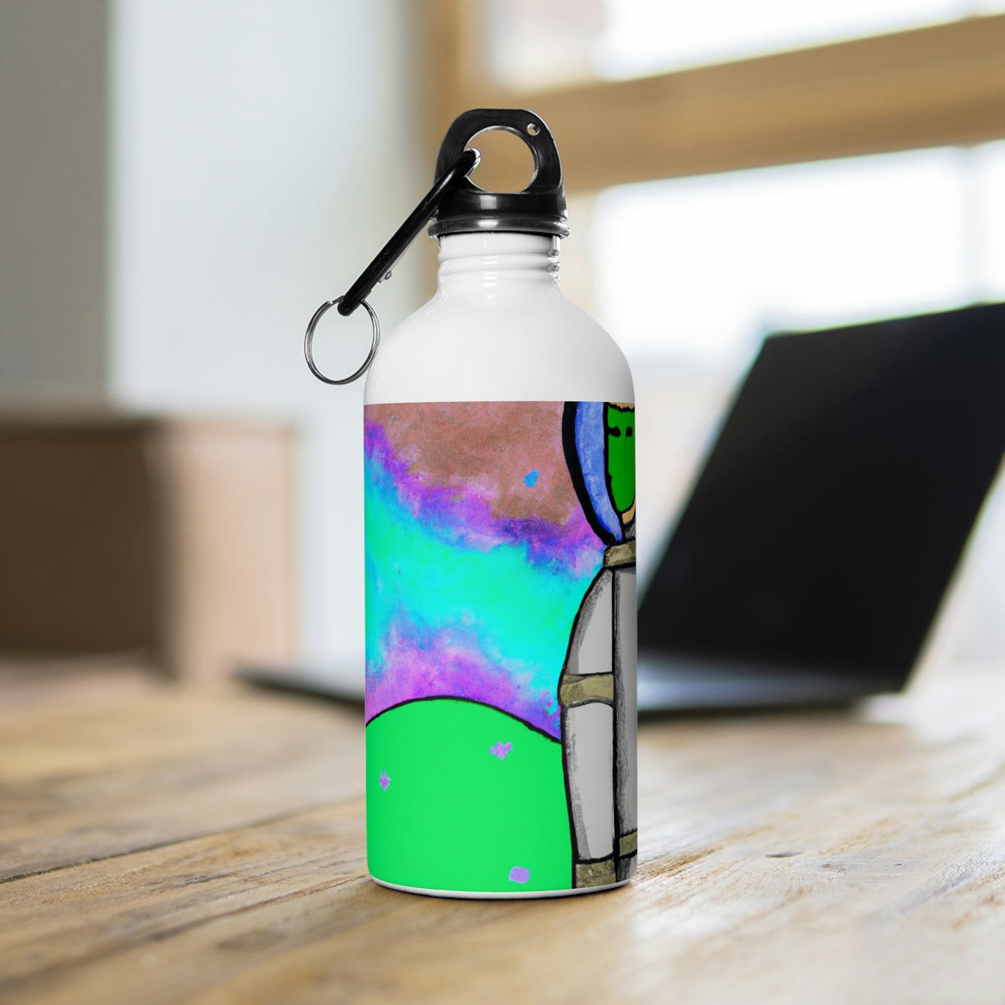 "Alone in the Alien Sky" - The Alien Stainless Steel Water Bottle