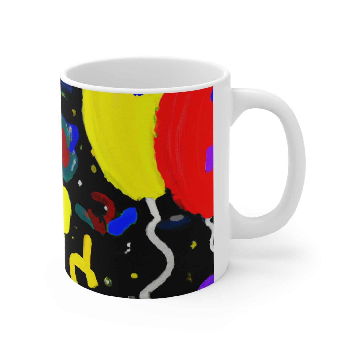 "A Starry Night Rainbow" - Der Alien-Keramikbecher 11 oz