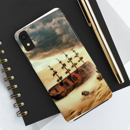 "Lost at Sea: Stranded On A Stormy Desert Island" - The Alien Tough Phone Cases