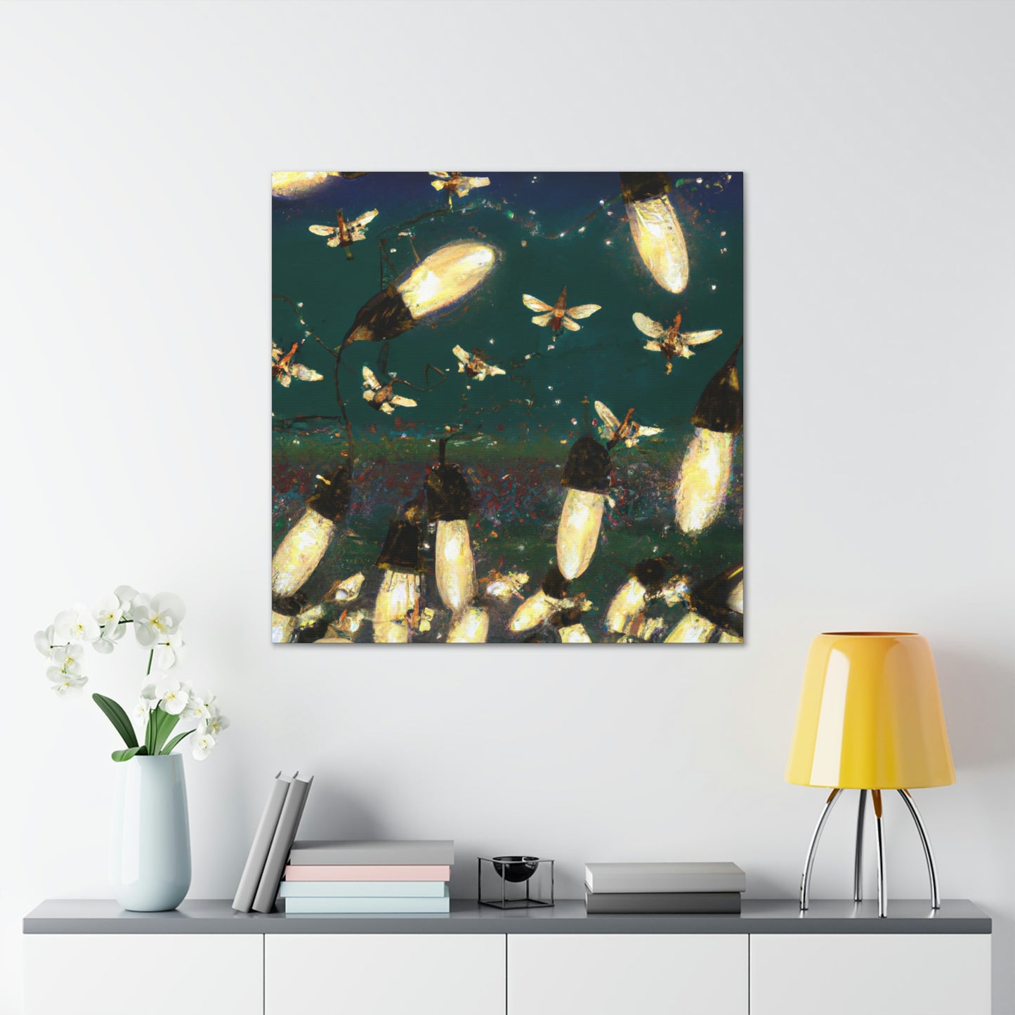 Twinkling Fireflies in the Evening Sky - The Alien Canva