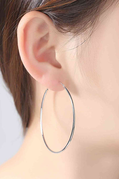 925 Sterling Silver Hoop Earrings