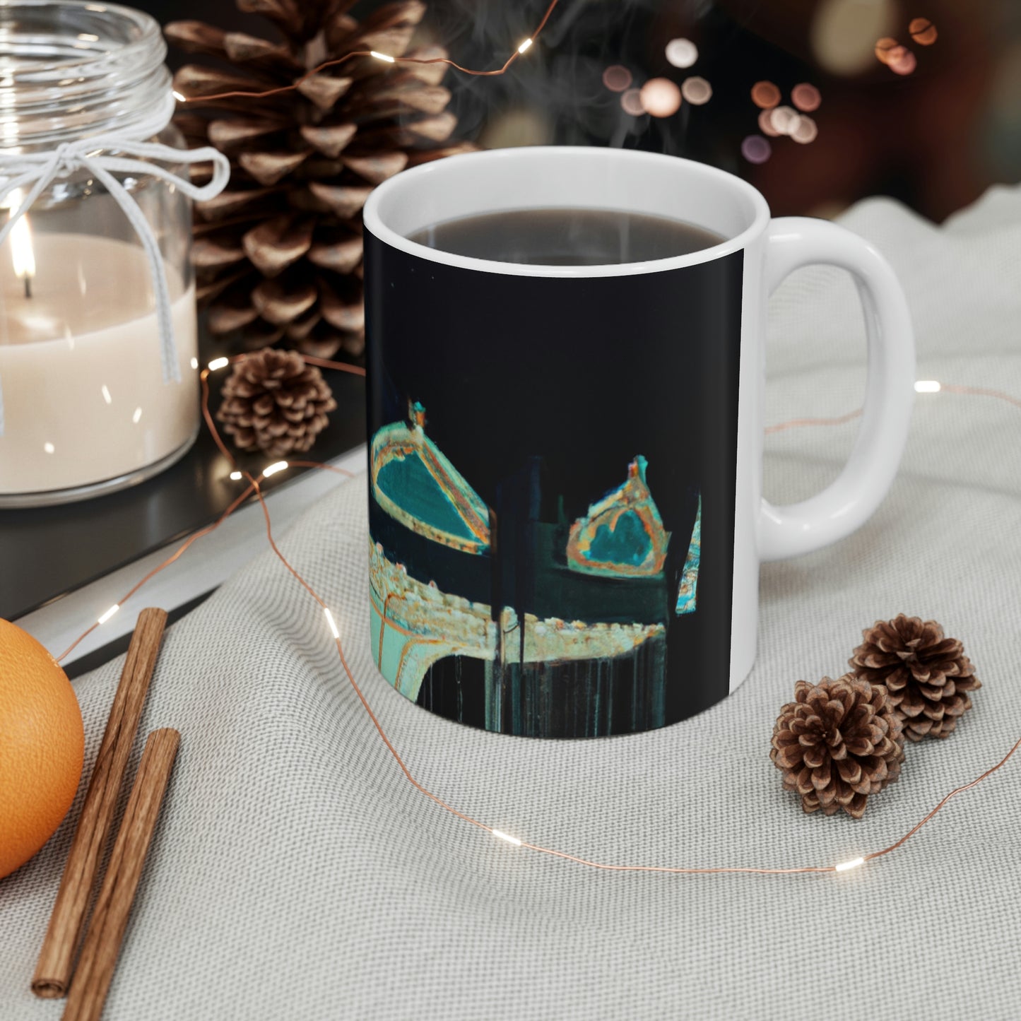 "A Lonesome Carousel Under Shining Stars" - The Alien Ceramic Mug 11 oz