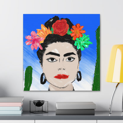 "Frida Ardiente: Pintando un ícono mexicano con cultura colorida" - The Alien Canva