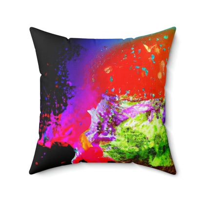 "Burger Rainbow" - The Alien Square Pillow