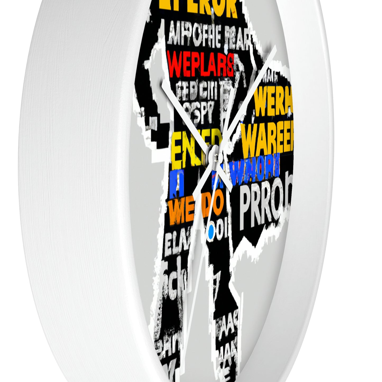 Superhero Word Pop Art - The Alien Wall Clock