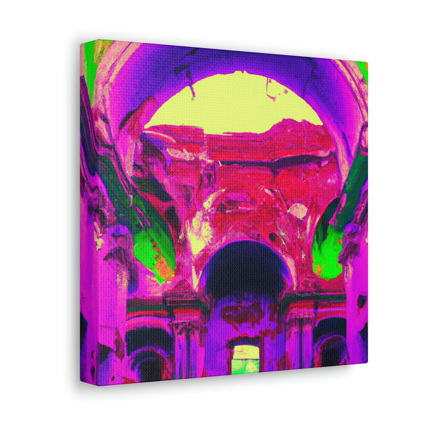 Mystical Madness: Crazy Colors in the Forgotten Cathedral - The Alien Canva