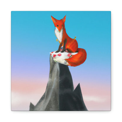 Der Fuchs, der auf dem Berg gipfelt - The Alien Canva