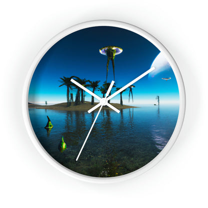 "Invasion of the Island E.T.s" - The Alien Wall Clock