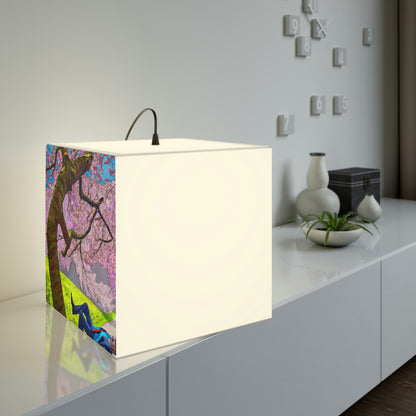 "A Moment of Calm Beneath the Cherry Blossoms" - The Alien Light Cube Lamp