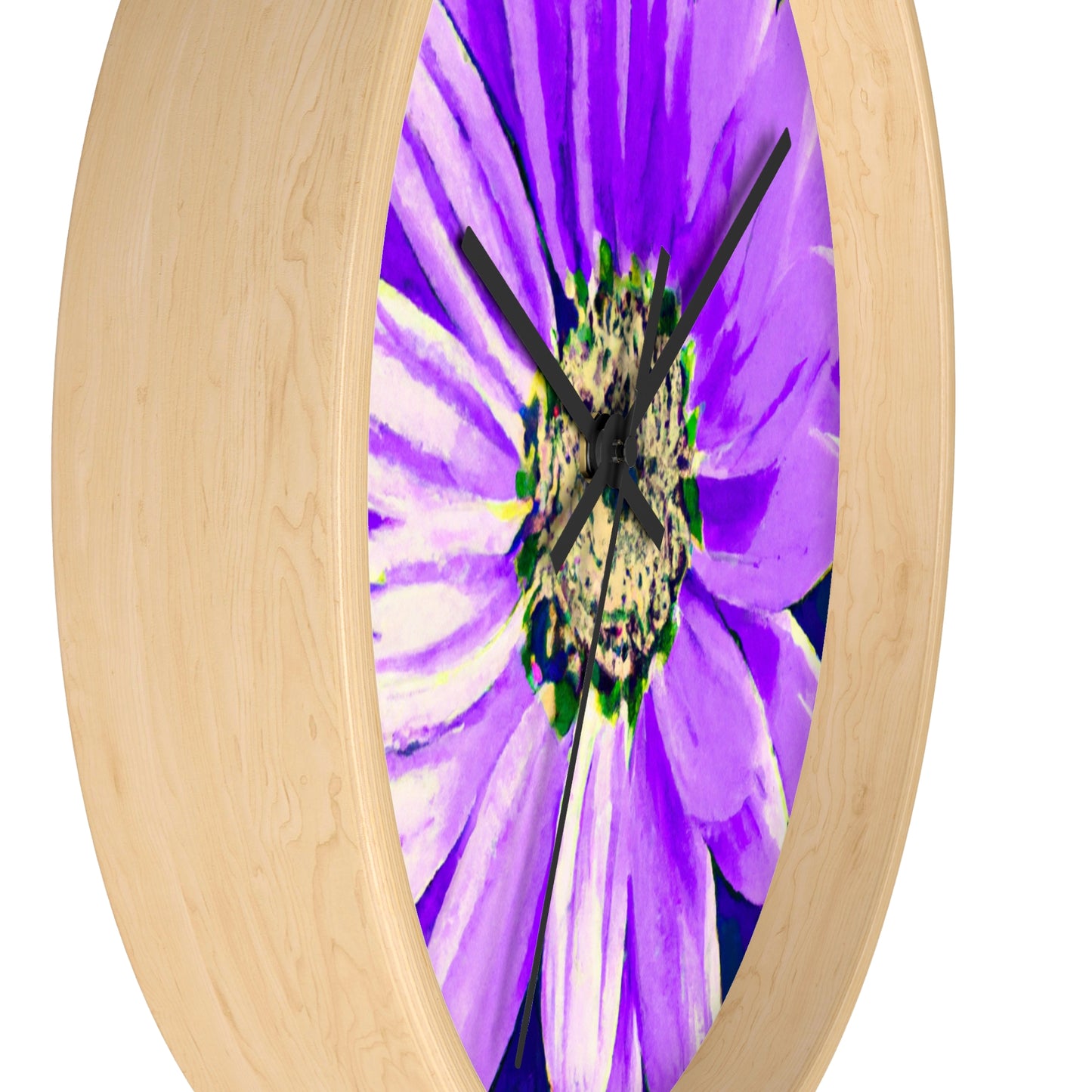 Purple Petals Popping: Create an Eye-Catching Daisy-Rose Fusion - The Alien Wall Clock