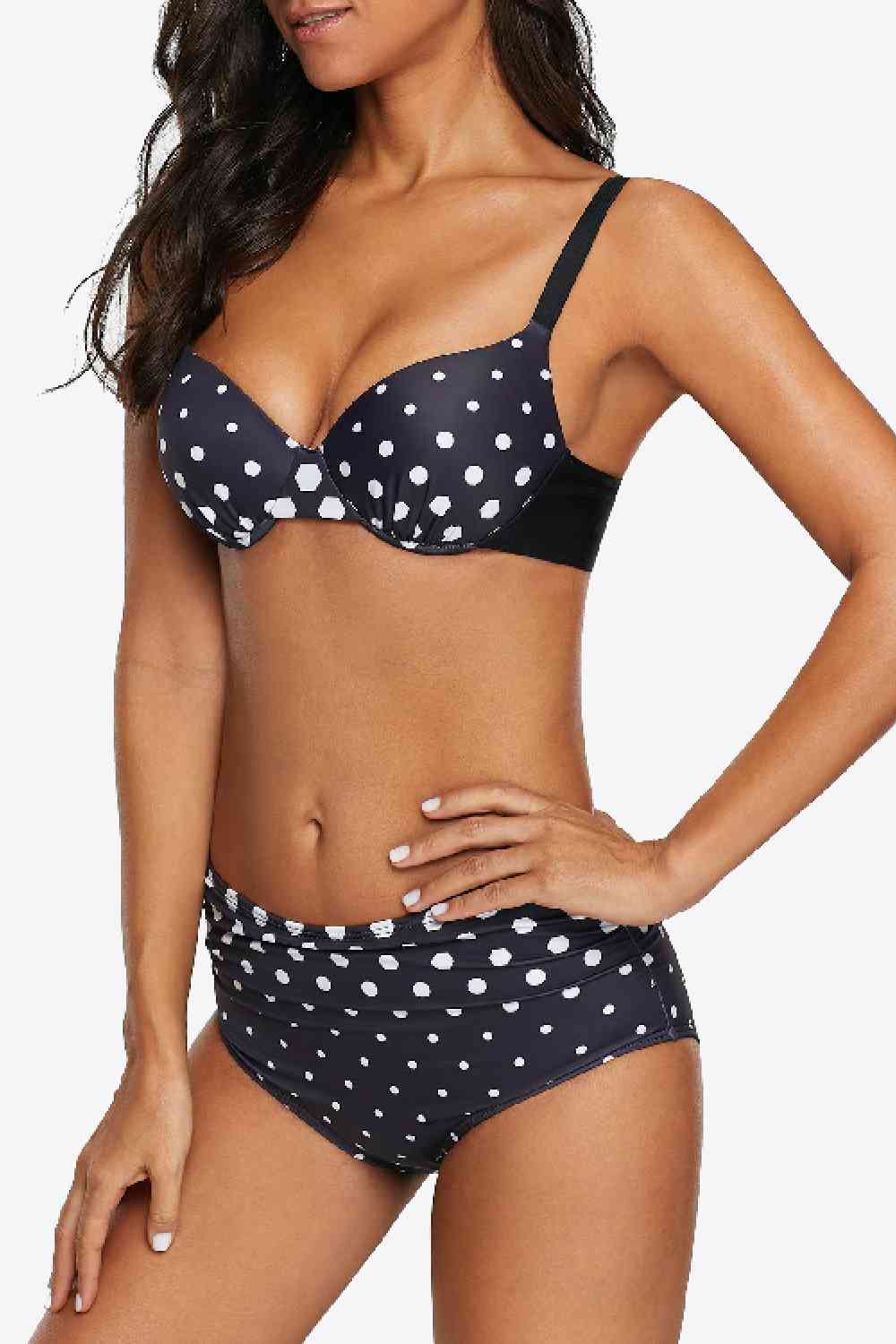 Gepunktetes Bikini-Set