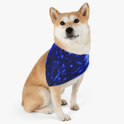 "A Lone Blue Tree in the Moonlight Field" - The Alien Pet Bandana Collar