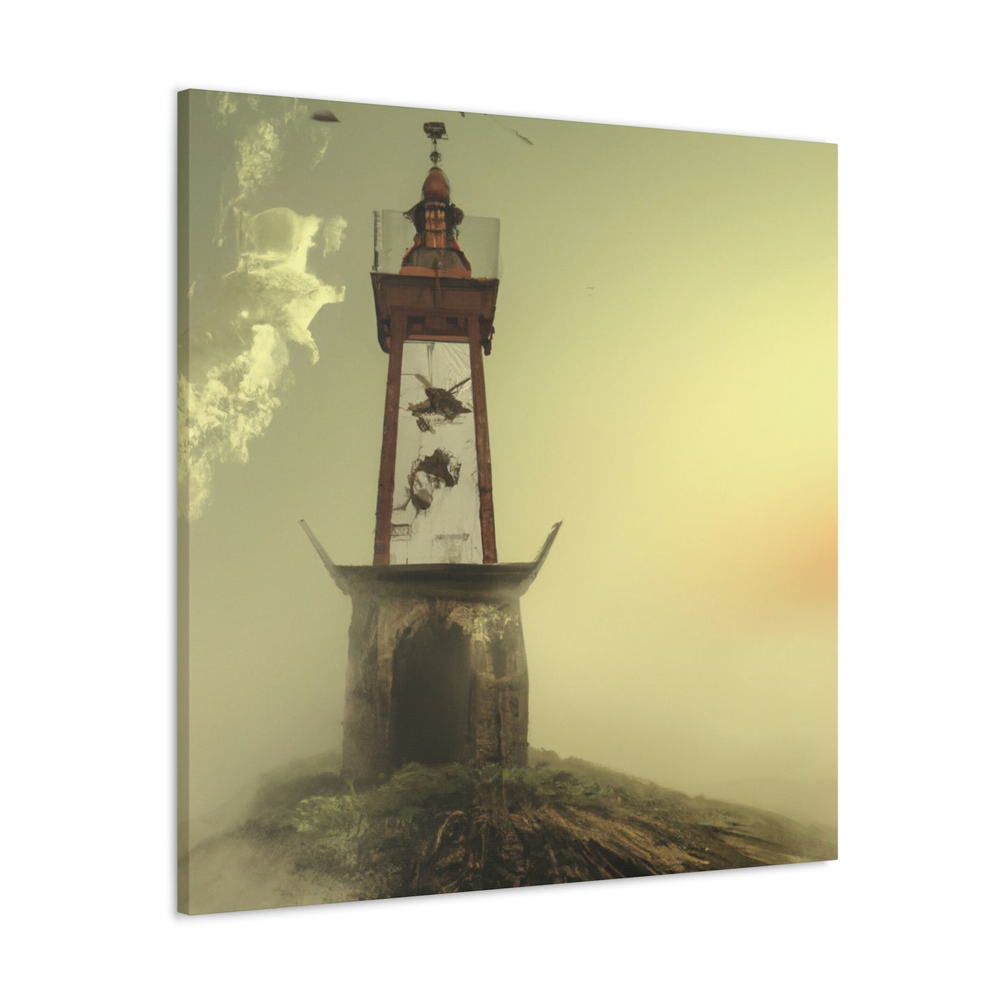 "Faro fantasmal en la niebla" - The Alien Canva