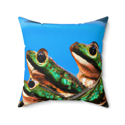 "A Frog Chorus in the Thunderstorm" - The Alien Square Pillow