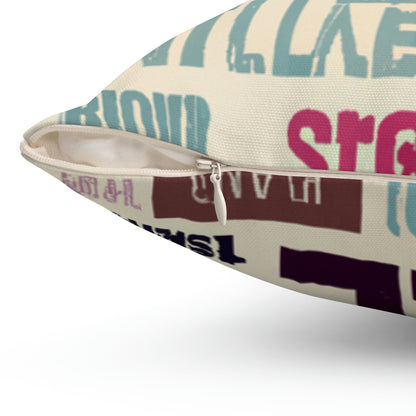 "A Trip Down Memory Lane: 16 of My Favourite Words" - The Alien Square Pillow