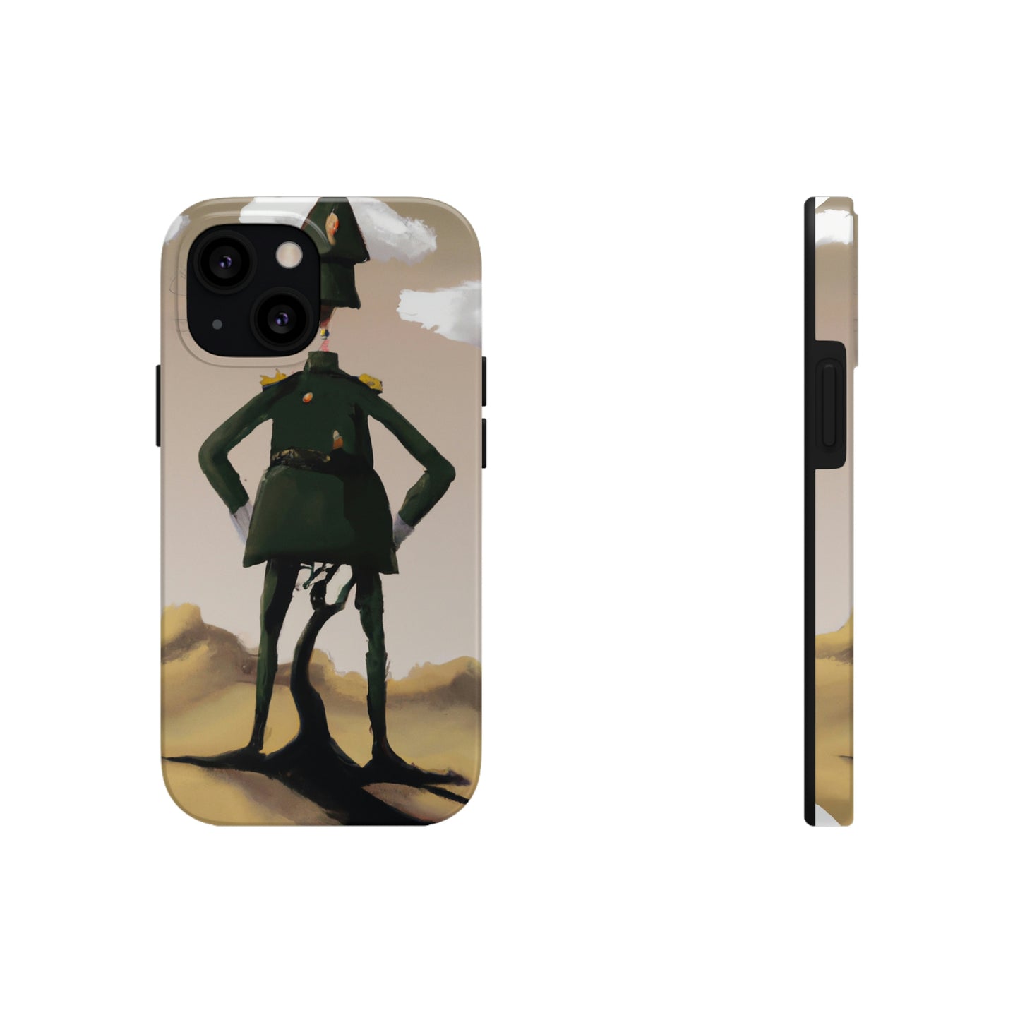 "Courage Against Despair: A Soldier's Triumph" - The Alien Tough Phone Cases