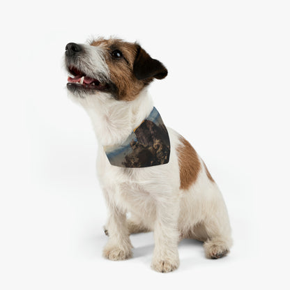 "Lonely Beacon on the Shore" - El collar de bandana para mascotas alienígenas