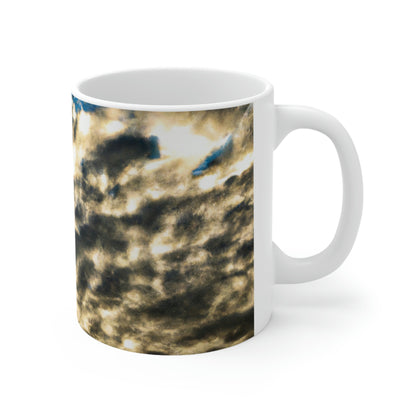 "Un reflejo de Celestial Mirage". - La Taza de Cerámica Alienígena 11 oz