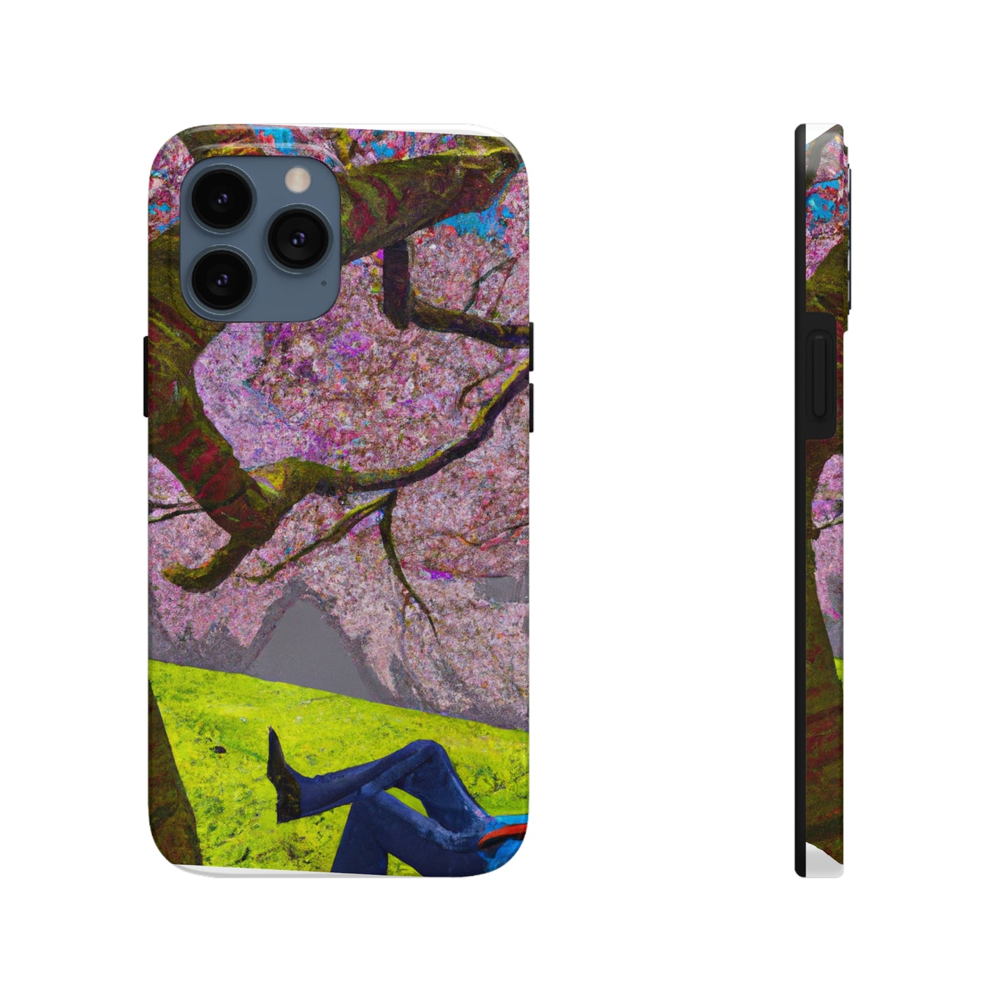 "A Moment of Calm Beneath the Cherry Blossoms" - The Alien Tough Phone Cases