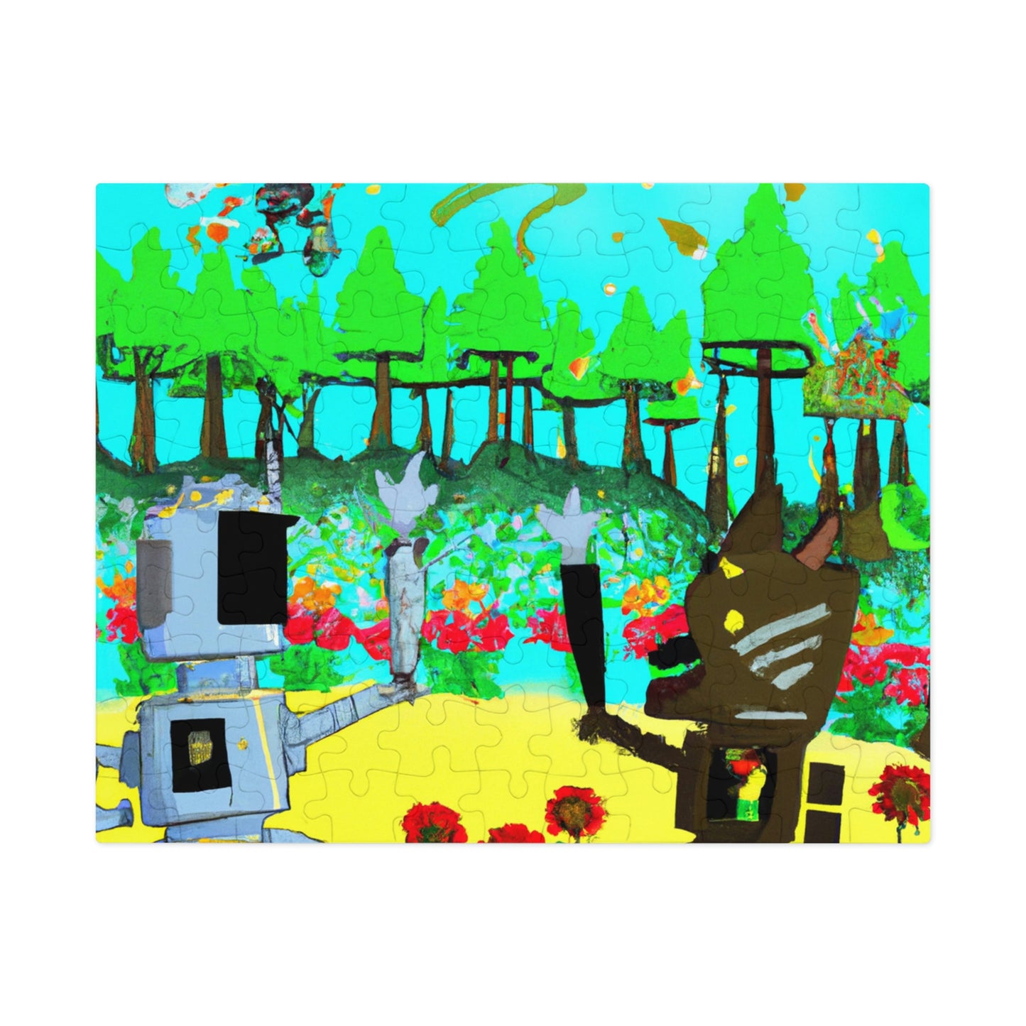 Robo Garden Wars - The Alien Jigsaw Puzzle