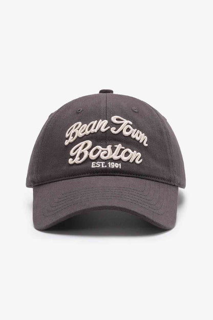 Gorra de béisbol ajustable con gráfico bordado