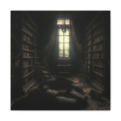 "La biblioteca secreta de las sombras" - The Alien Canva