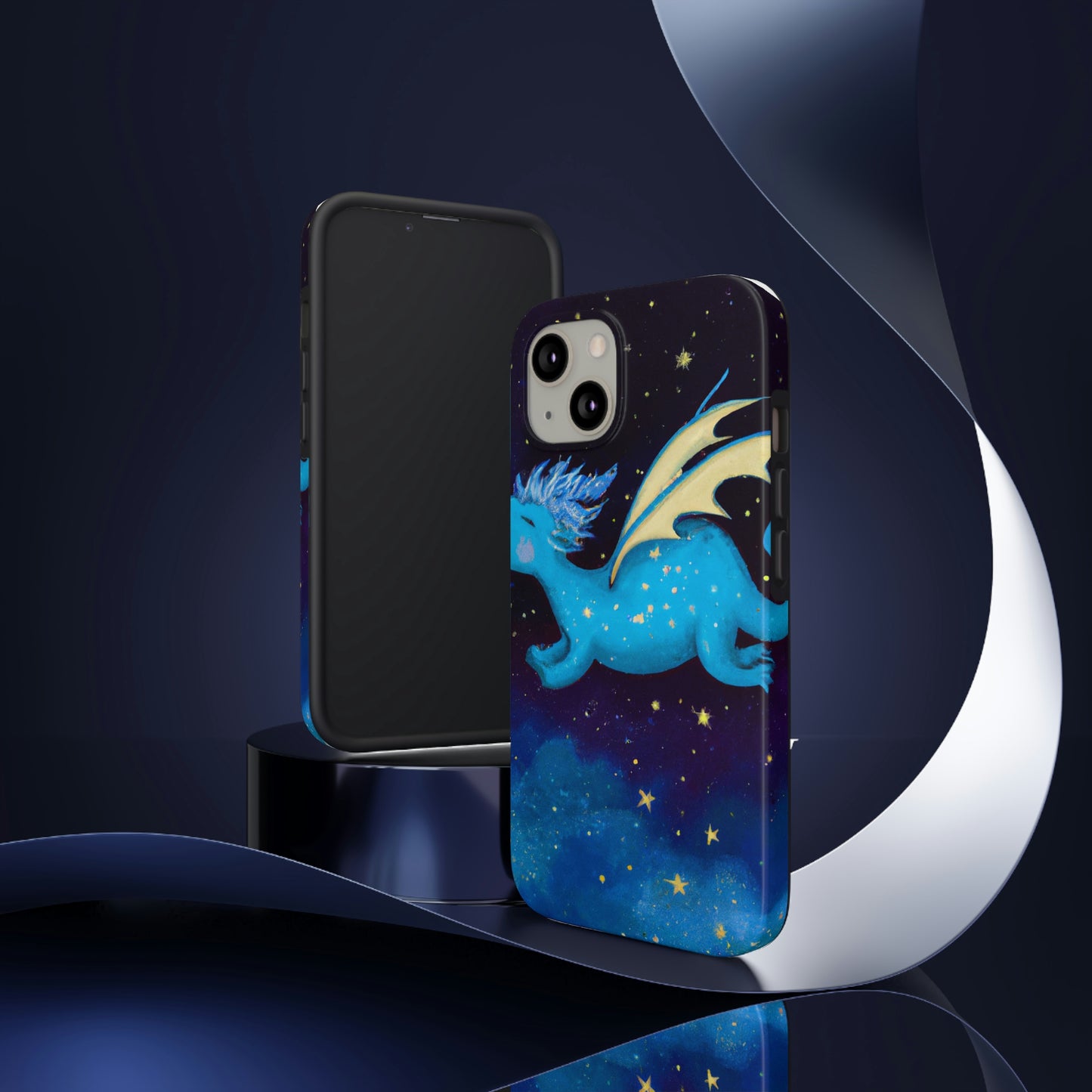 "Drifting Among the Stars: The Story of a Baby Dragon" - The Alien Tough Phone Cases